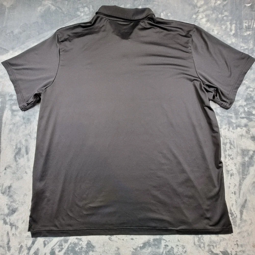 Adidas Golf Mens 2XL Black Short Sleeve Performance Polo Shirt ADVS20R772